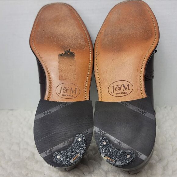 Vtg Johnston & Murphy Presidents Collection Sz 7.5 Tassel Loafers Brown Leather main image 7